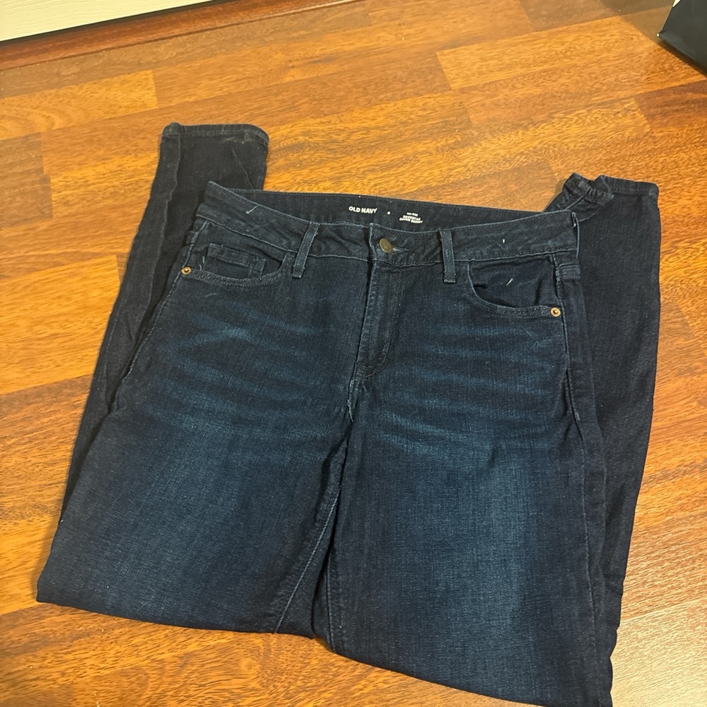 Old Navy Women's Dark Blue Rockstar Jeans